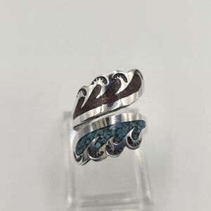 Artist Signed Native American Handmade Double Ended Sterling Silver Ring